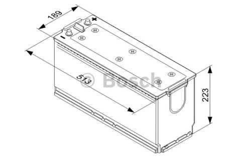 Грузовой аккумулятор Bosch 140 Ач (Бош 140 Ампер) на Фуру Трактро Тягач BO 0092T40760 - фото 2 - id-p601276421