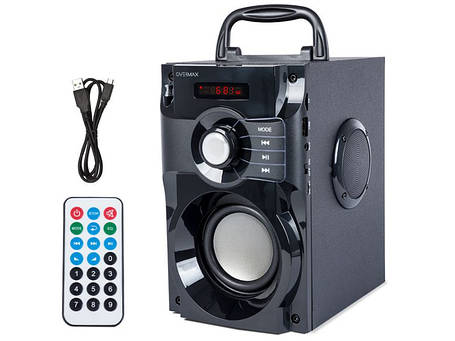 Портативна бездротова колонка Overmax Soundbeat 2.0 + пульт набір 3в1, фото 1