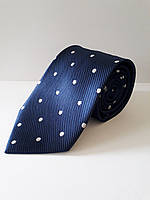 Краватка класична темно-синя