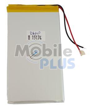 Акумулятор з контролером універсальний 114mm * 63mm * 4mm (Li-ion, 3.7 V, 2600 mAh), фото 1