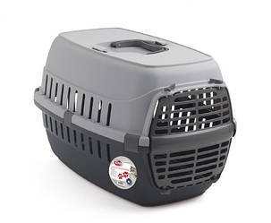 Контейнер-переноска для кішок Pet Nova Comfortrans 48.5х32.3х30.1 см сірий
