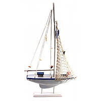 Модель Яхты деревянная 54х31х5,5см (30824)