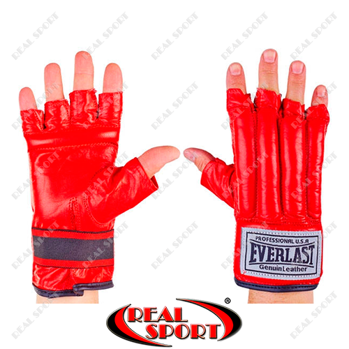 Шингарти Everlast VL-01044-R шкіряні (р-р S-XL, червоний)