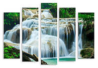 Модульная картина большой водопад 3д