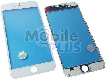 Скло для переклеювання дисплея Apple iPhone 6 Plus c пластикової рамкою і OCA плівкою White, фото 1