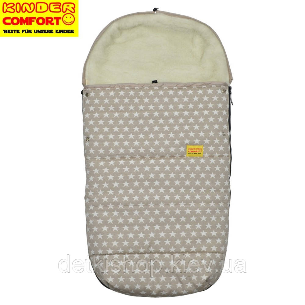 Конверт на овчине Kinder Comfort Drive Fashion Beige Sterne