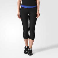 Легінси спортивні жіночі adidas ULT 34 AB7159 (чорні, для тренувань на фітнес, еластичні, бренд адідас)