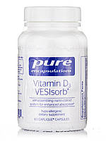 Вітамін D3 VESIsorb, Vitamin D3 VESIsorb, Pure Encapsulations, 60 капсул