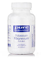 Калий Магний (цитрат), Potassium Magnesium (citrate), Pure Encapsulations, 180 капсул