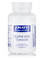 Йод и тирозин, Iodine and Tyrosine, Pure Encapsulations, 120 капсул