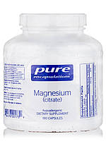 Магний (цитрат), Magnesium (Citrate), Pure Encapsulations, 180 капсул