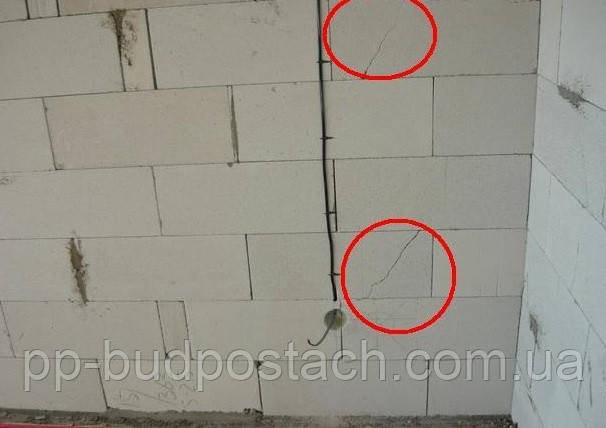 Чому тріскаються газобетоные блоки, газоблок, газобетон