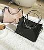 Модна міська сумочка з кільцями та мініклатчем, фото 8