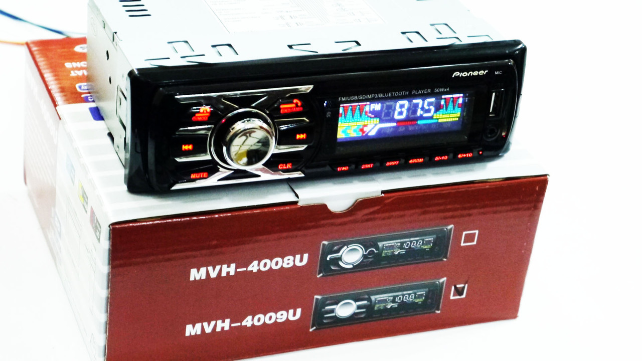 Автомагнітола MVH-4009U ISO + BLUETOOTH — MP3 Player, FM, USB, SD, AUX