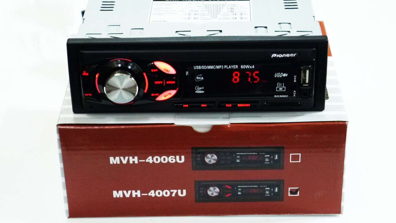 Автомагнітола MVH-4007U ISO - MP3 Player, FM, USB, SD, AUX