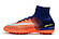 Дитячі футбольні стоноги Nike MercurialX Proximo II TF Deep Royal Blue/Chrome/Total Crimson, фото 4