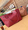 Оригінальний набір жіночих сумок для модних дівчат 4в1 Сумка-баула, клатч, сумочка, візитниця, фото 6