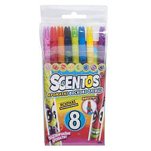 Набір ароматних воскових олівців для малювання РІДУГА (8 кольорів)