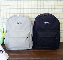 Шкільний тканинний рюкзак Day Night, фото 5