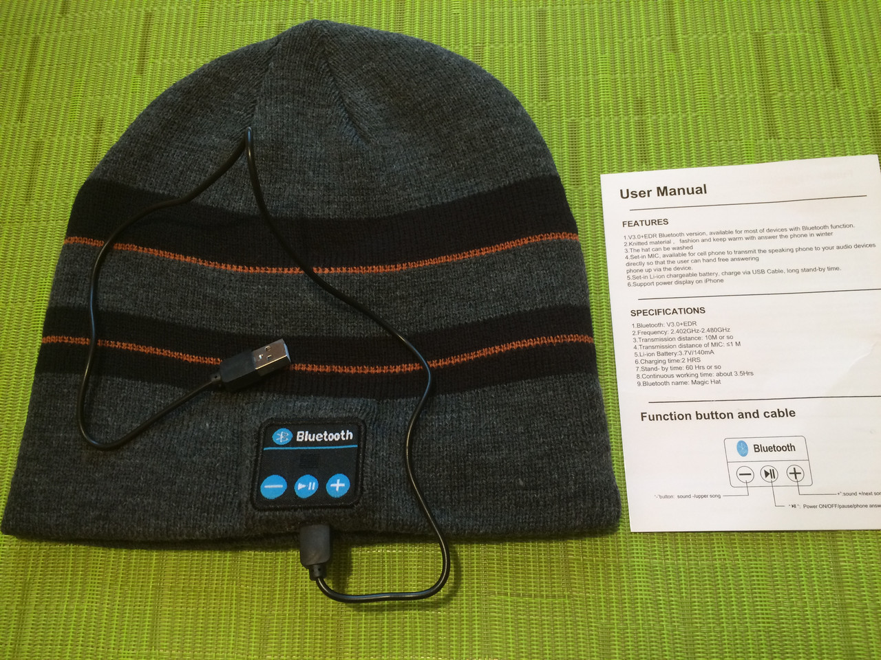 Зимняя Шапка с Bluetooth гарнитурой - фото 3 - id-p600918067