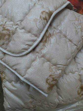 Елітна зимова тепла ковдра з верблюжої вовни 195*215., фото 2