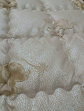 Елітна зимова тепла ковдра з верблюжої вовни 195*215., фото 3