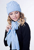 Комплект женская шапка и классический шарф РОМБ в наличии 8 расцветок