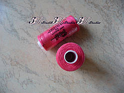 Нитки швейні №009 яскраво-рожевий 100% поліестер 400 ярдів