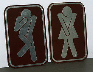 Таблички для туалетів