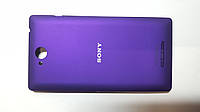 Крышка задняя Sony Xperia C, C2305 сиреневая original