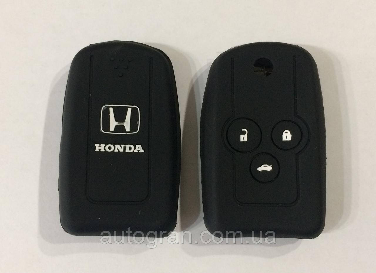 Силіконовий чохол на викидний ключ 3 кнопки Honda, фото 1