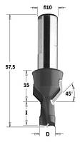 376.100.11 Свердло з зінкером NP HW D=10 I=12 L=57,5 S=10 RH