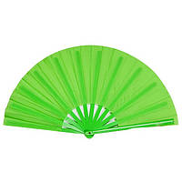 Веер ручной для спорта и танцев 33х61 см зеленый (В4792)