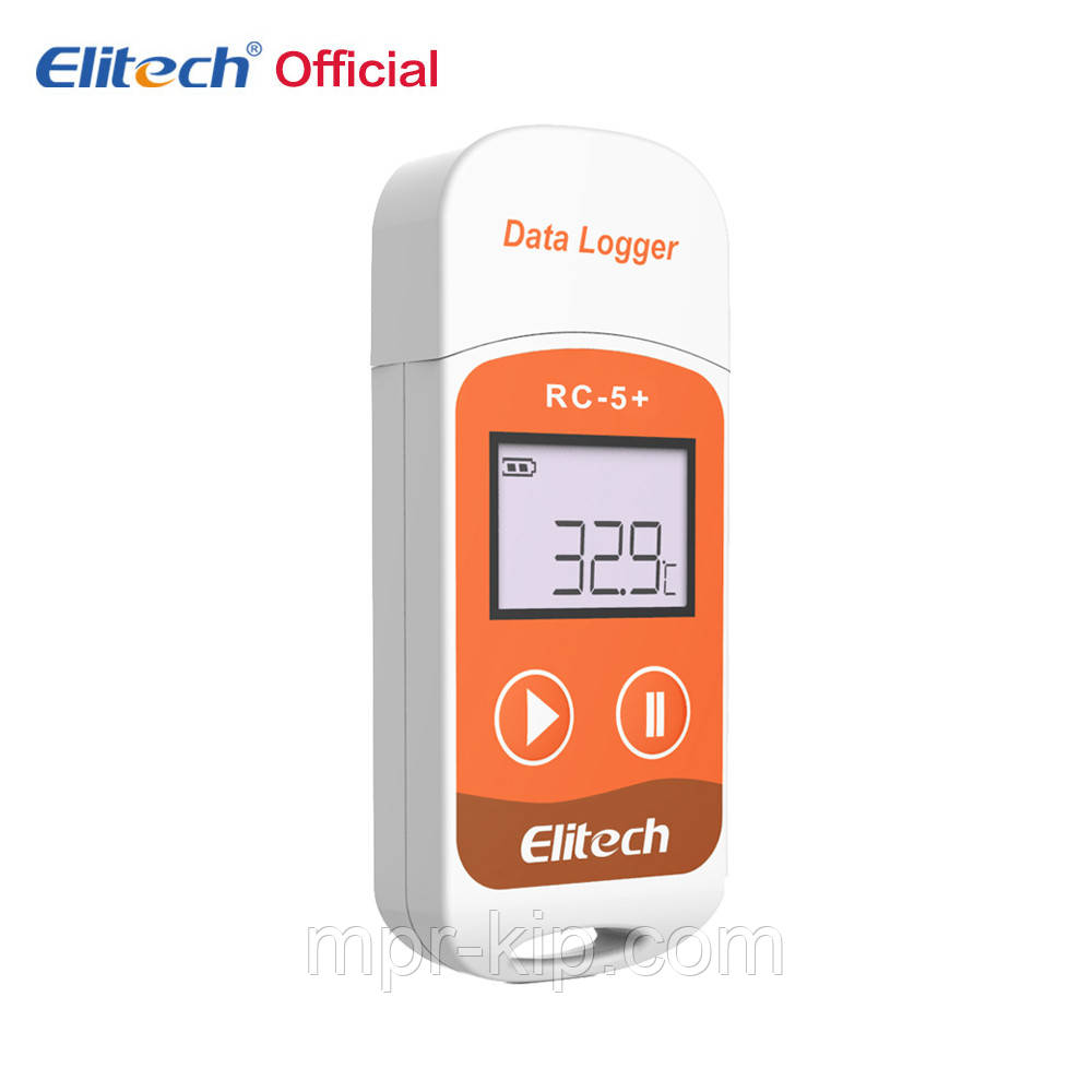 Регистратор температуры Elitech RC-5+, от -30°C до +70°C, память 32000, PDF (ПО не нужно), Великобритания - фото 2 - id-p601163721