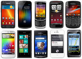 Телефони, смартфони (заводські копії)