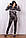 Стильний атласний батальний спортивний костюм жіночий Туреччина на блискавці XS S M L XL хакі, фото 3