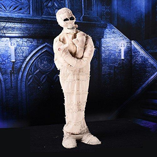 Лялька "Мумія, зомбі" 120 см (рухається, горять очі, звук) декорація на хеллоуїн