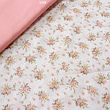 Сатин з маленькими ніжними букетами квітів, ширина 160 см, фото 4