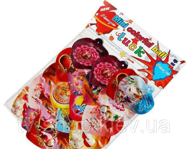 Об'ємне серце самонадувне "З днем народження", фото 1