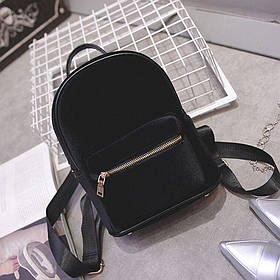 Рюкзак жіночий оксамитовий (чорний)