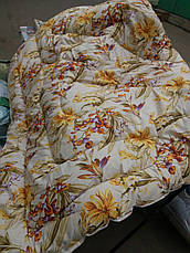 Тепла ковдра з овечої вовни 195х215. бавовна. Кольори різні., фото 3