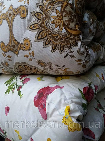 Тепла ковдра з овечої вовни 175*210. Бавовна. Кольори різні., фото 1