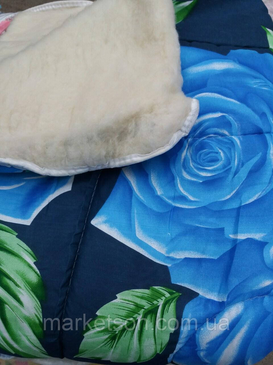 Тепла ковдра з овчини відкрита 195х215. Бавовна. Кольори різні.