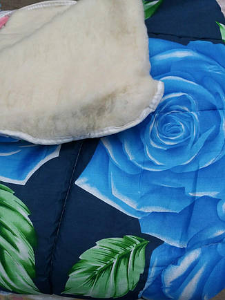 Тепла ковдра з овчини відкрита 195х215. Бавовна. Кольори різні., фото 1