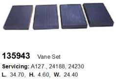 Пластини вакуумного насоса генератора Форд Транзит 2,5d Лукас