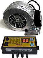 Автоматика Atos з вентилятором X2 для твердопаливного котла