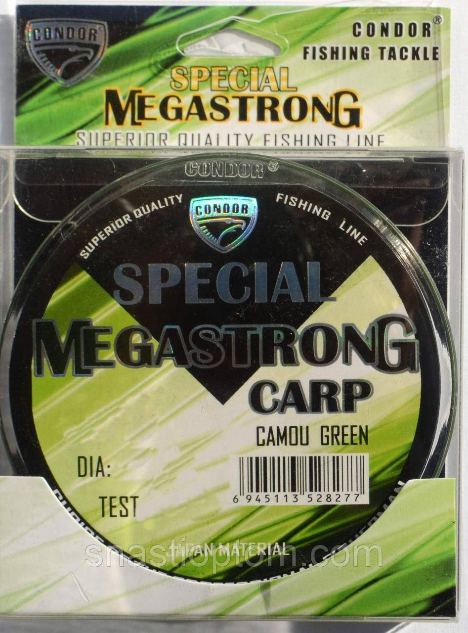 Волосінь для риболовлі Кондор MegaStrong Special Carp CAMOU GREEN, 0,35мм, 300м