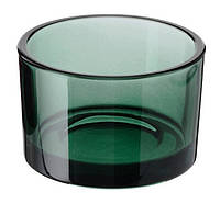 Подсвечник стеклянный зеленый для чайной свечи 5 см