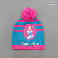 Шапка "Попелюшка" для дівчинки. 40-46 см