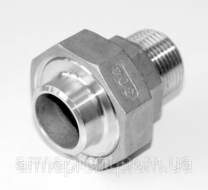 Американка нержавіюча зварювання/зовнішня різьба G2½" AISI304 Ду65, фото 1